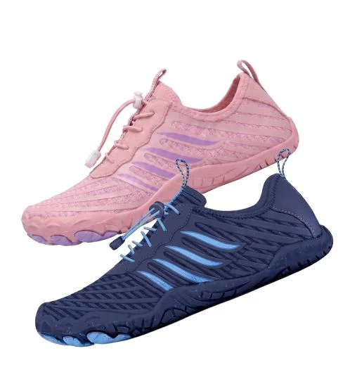 Grounded Footwear Freedom in Pink Magnolia and Navy Tide